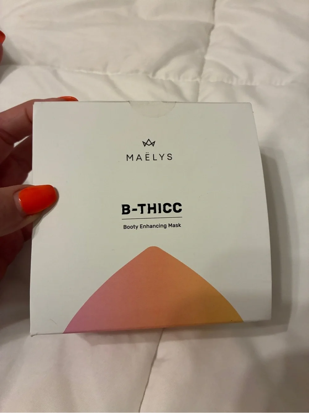 B-THICC Booty Enhancing Mask — Pink and Orange